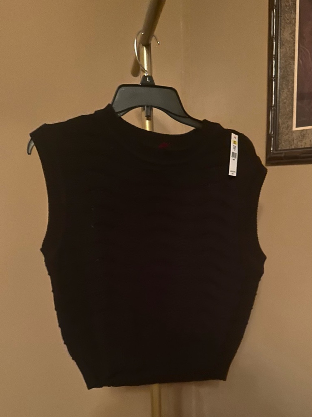 UNIONBAY Black Knit Sleeveless Vest
